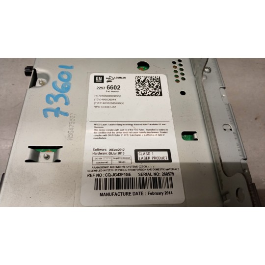 AUTORADIO OPEL Astra J 2012>2015 usato