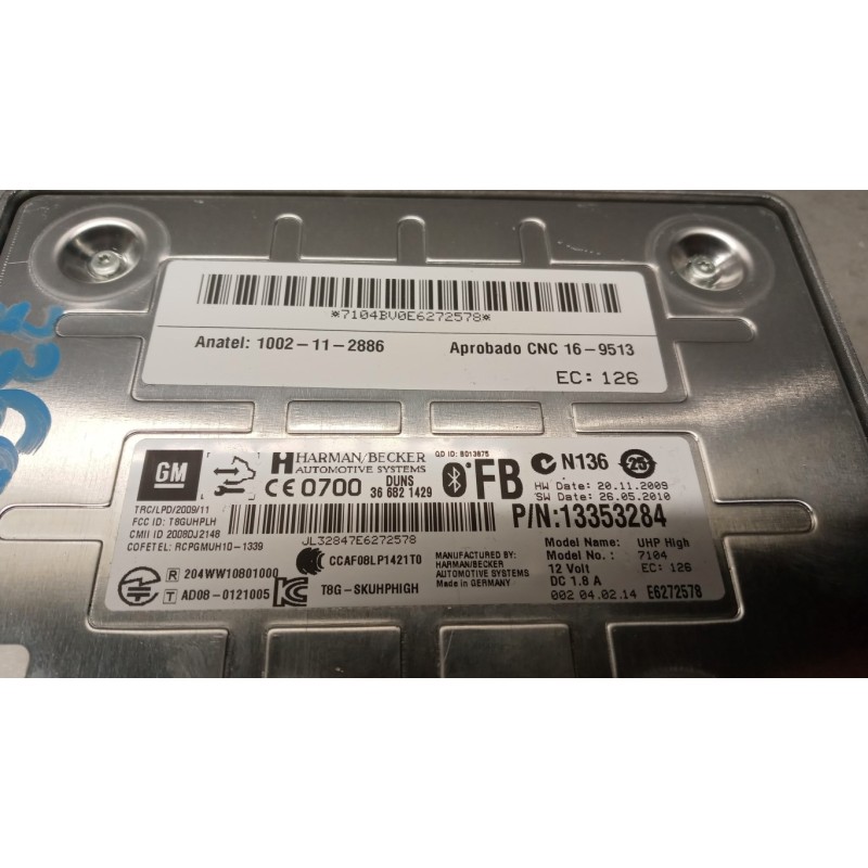 OPEL CENTRALINE VARIE OPEL Astra J 2012>2015 usato