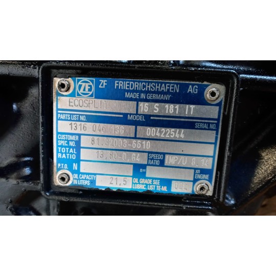 GEARBOXES  MAN TG-A 2000>2007 used