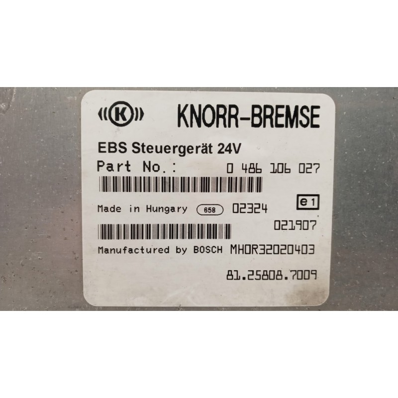 MAN EBS CONTROL UNIT  MAN TG-A 2000>2007 used