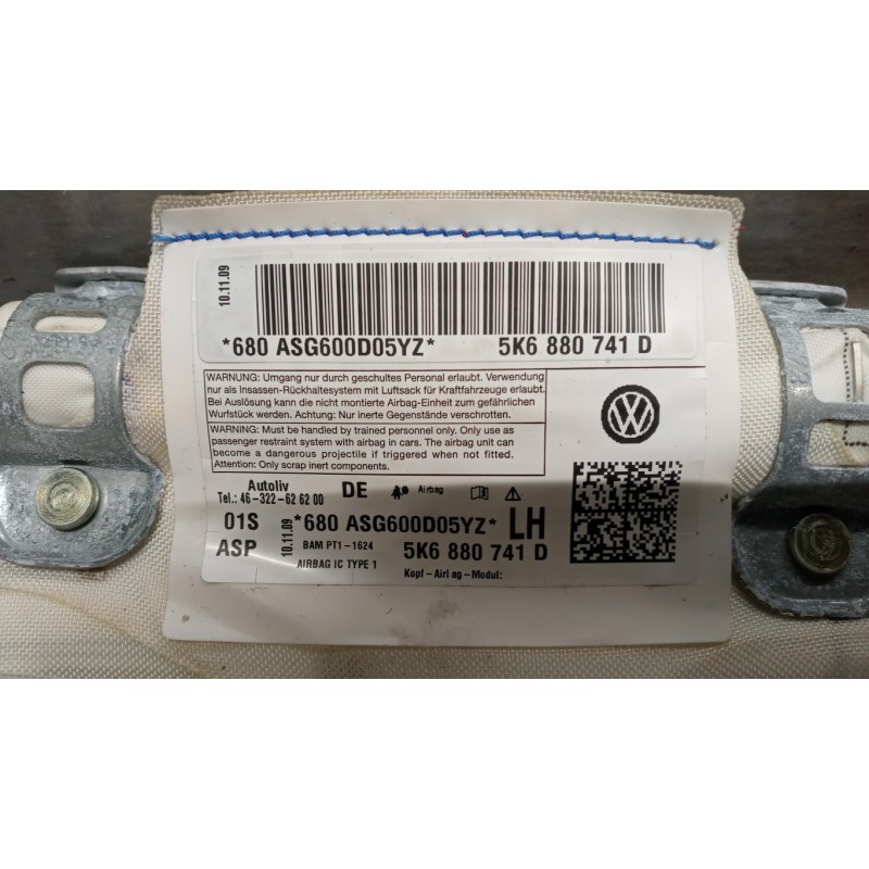 VOLKSWAGEN AIR BAG TETTO SINISTRO VOLKSWAGEN Golf 6 2008>2012 usato