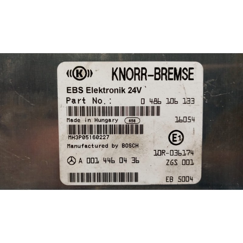 MERCEDES-BENZ truck EBS CONTROL UNIT  MERCEDES-BENZ truck Actros euro 6 2014>2021 used