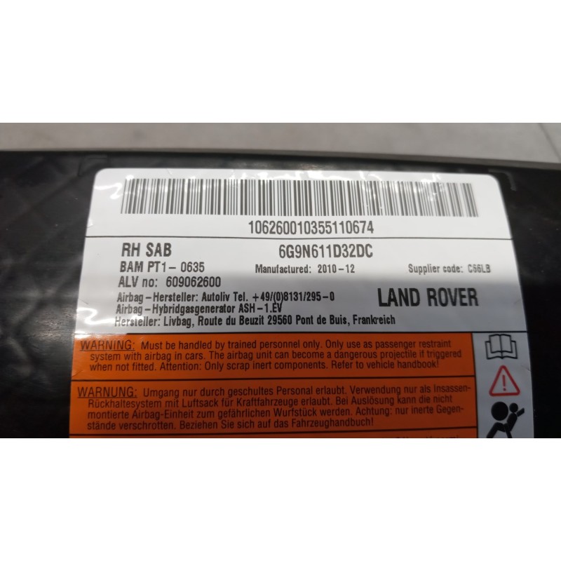 LAND ROVER CURTAIN AIRBAG RIGHT  LAND ROVER Freelander 2010>2015 used