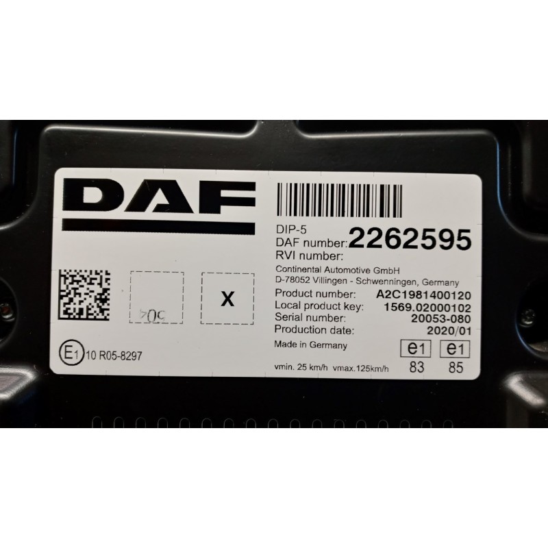 DAF QUADRO STRUMENTI DAF XF106 usato