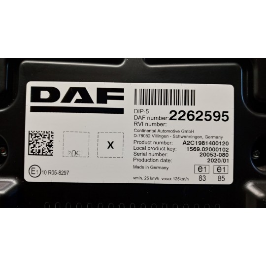 QUADRO STRUMENTI DAF XF106 usato