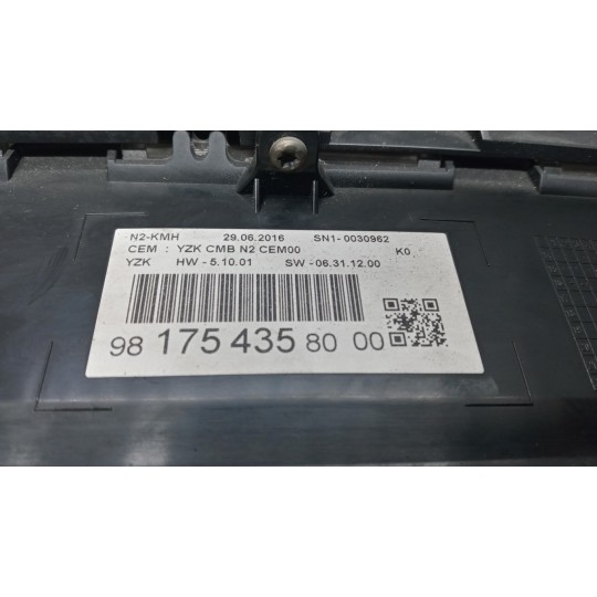 QUADRO STRUMENTI CITROEN Jumpy 2016> usato