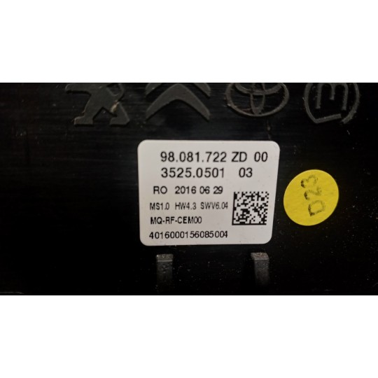 AC CONTROL UNIT CITROEN Jumpy 2016> used