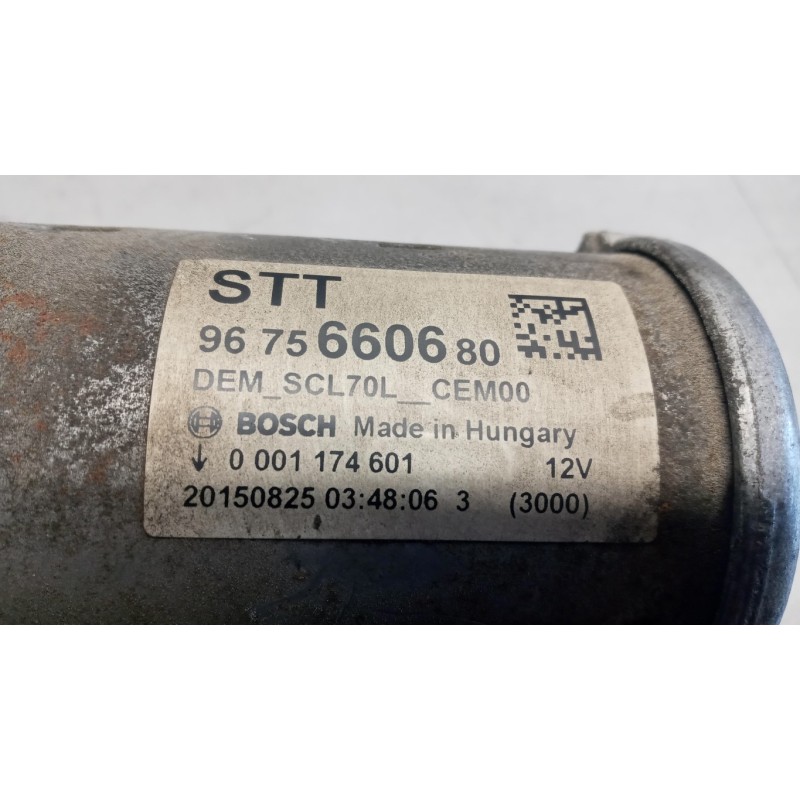 PEUGEOT STARTER MOTOR PEUGEOT 2008 2013>2016 used