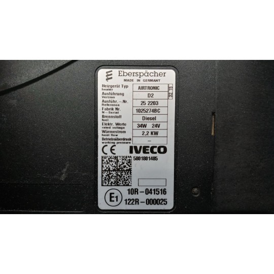 WEBASTO IVECO Stralis 2013> usato