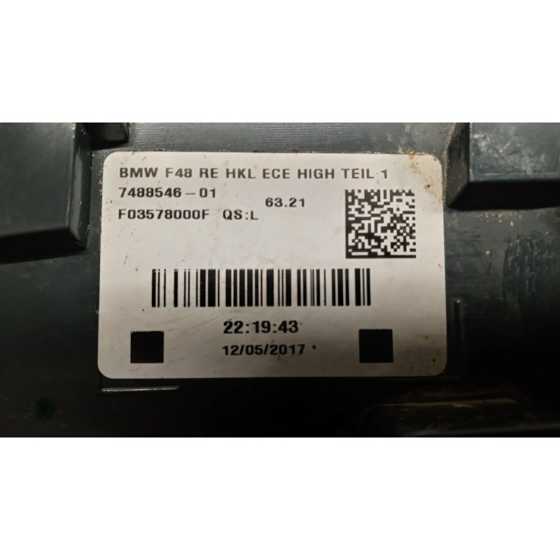 BMW RIGHT REAR LED LIGHT  BMW Serie X1 (F48) 2015>2019 used