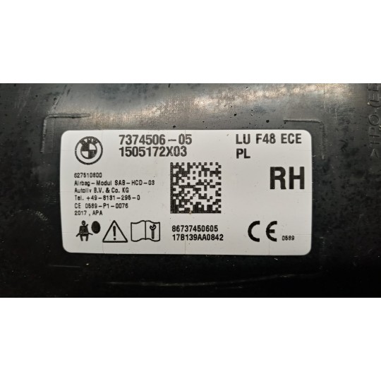 AIR BAG LATERALE DESTRO BMW Serie X1 (F48) 2015>2019 usato