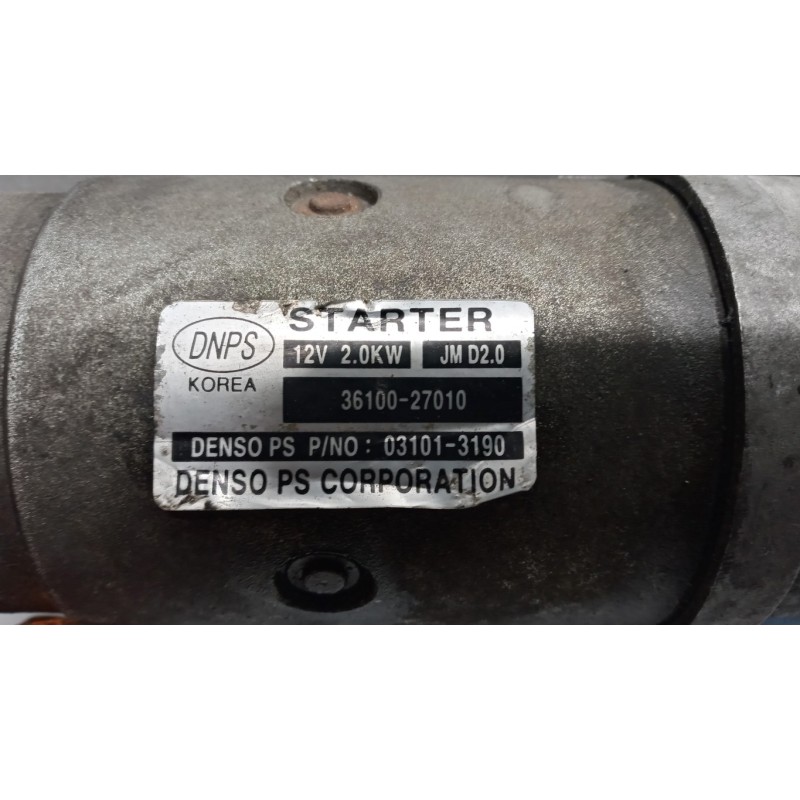 HYUNDAI STARTER MOTOR HYUNDAI Tucson 2004>2009 used