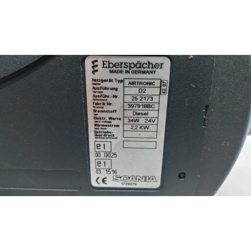 SCANIA WEBASTO SCANIA Serie R 2005> usato