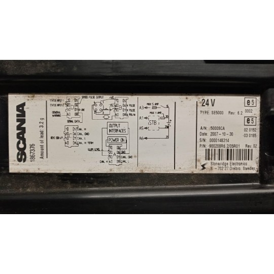 TACHIGRAFO SCANIA Serie R 2005> usato