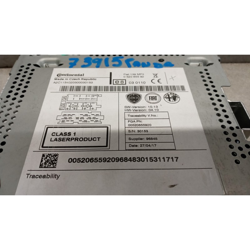 FIAT AUTORADIO FIAT Panda 2012> usato