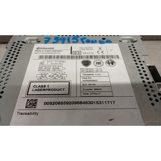 CAR RADIO FIAT Panda 2012> used