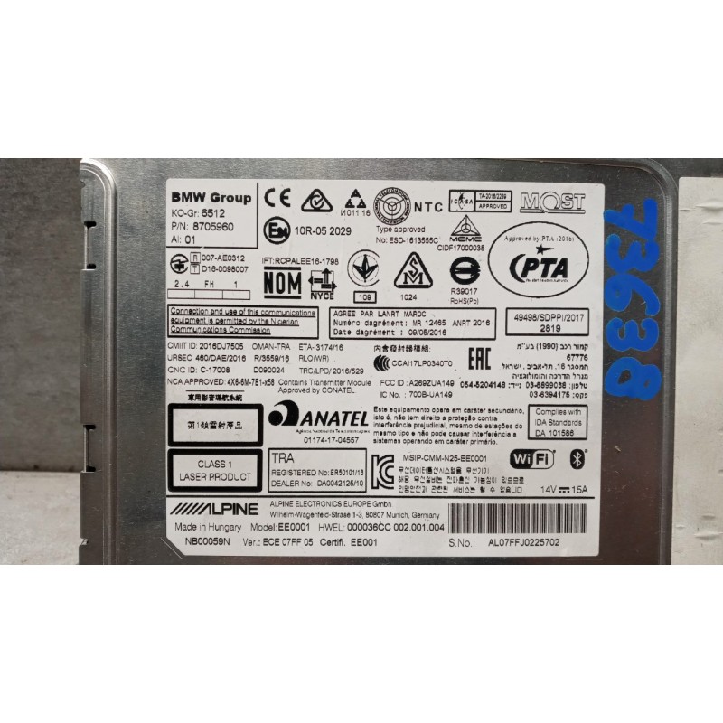 BMW CAR RADIO BMW Serie 1 (F20) 2011> used