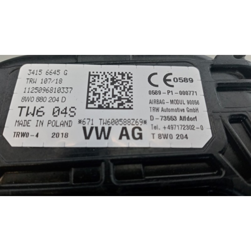 AUDI KIT AIR BAG AUDI A4 Rs4 2017>2019 usato