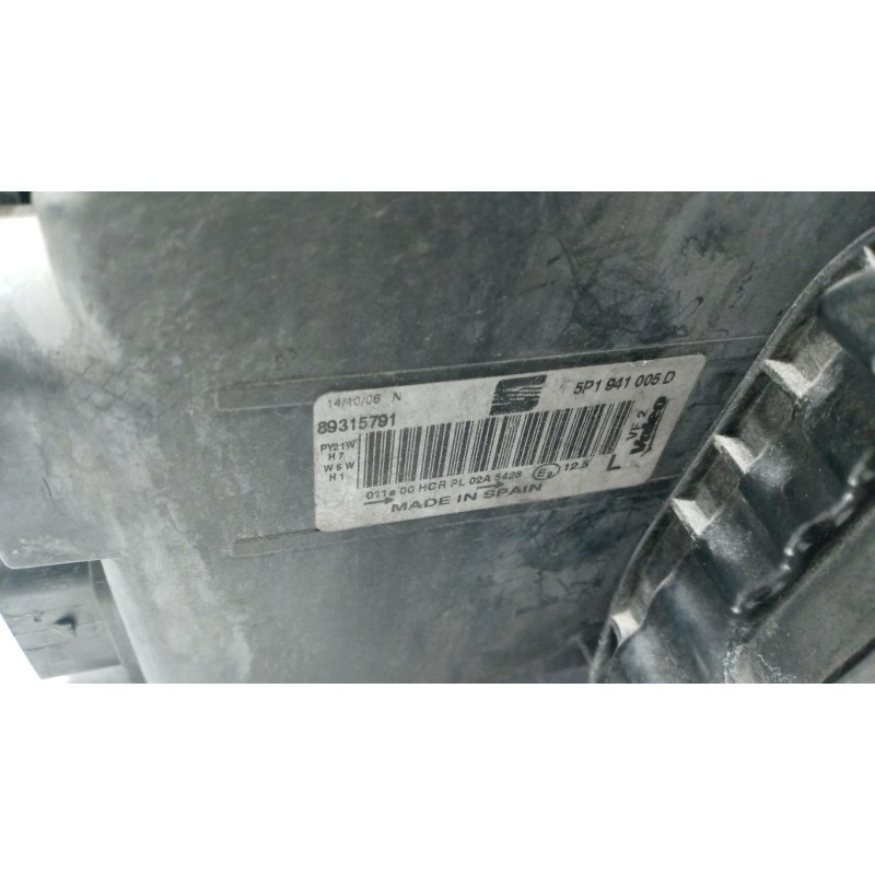 SEAT FRONT LEFT FLASHLIGHT  SEAT Altea XL 2007>2009 used