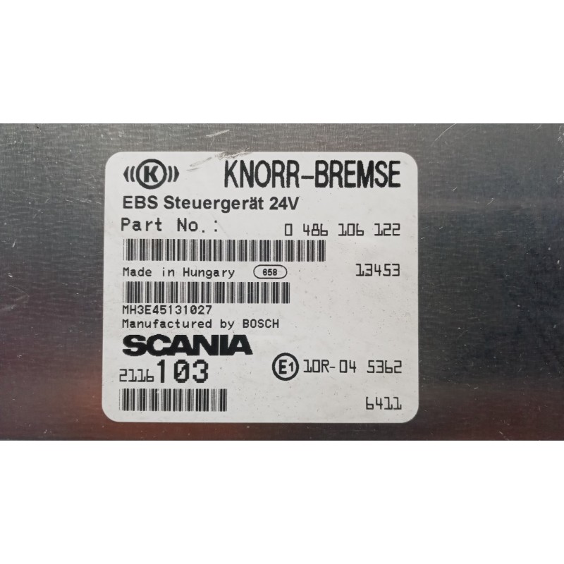 SCANIA CENTRALINA EBS CONTROLLO FRENATA SCANIA Serie G 2005> usato