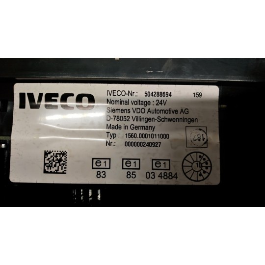 INSTRUMENT PANEL IVECO EUROCARGO 2008>2013 used