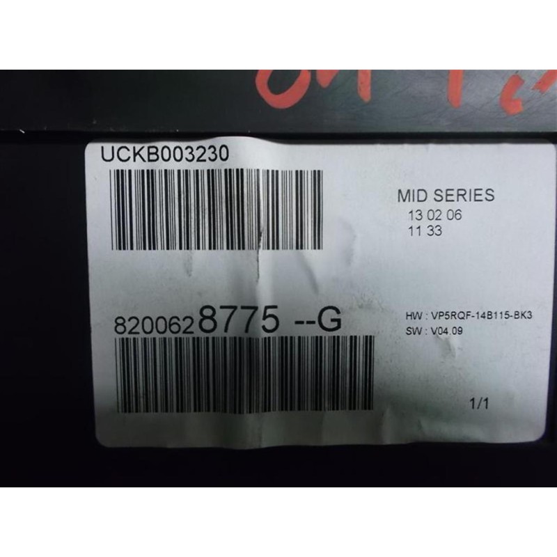 RENAULT INSTRUMENT PANEL RENAULT Clio 2005>2009 used