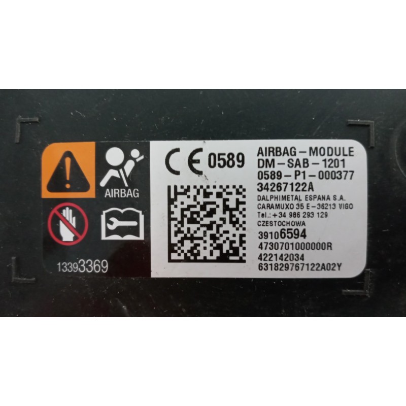 OPEL CURTAIN AIRBAG RIGHT  OPEL Crossland X 2017> used