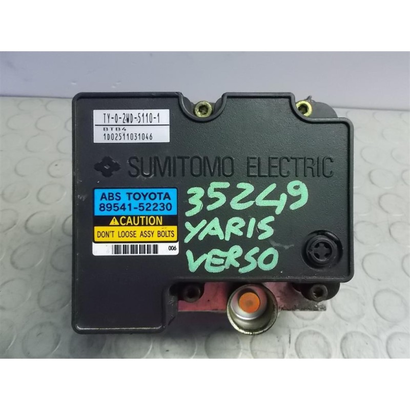 TOYOTA ABS SYSTEM TOYOTA Yaris Verso used