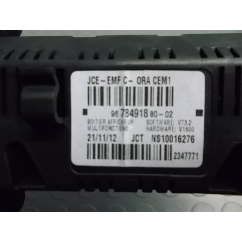 CITROEN VARIOUS CONTROL UNITS  CITROEN C5 2012>2017 used