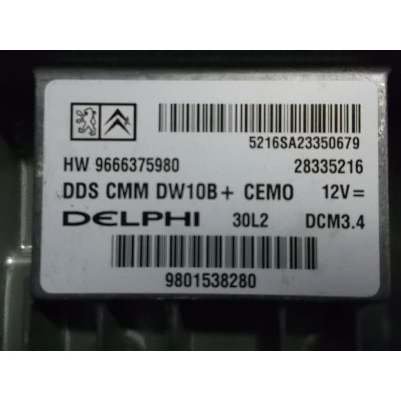 CITROEN CENTRALINA MOTORE CITROEN C5 2012>2017 usato