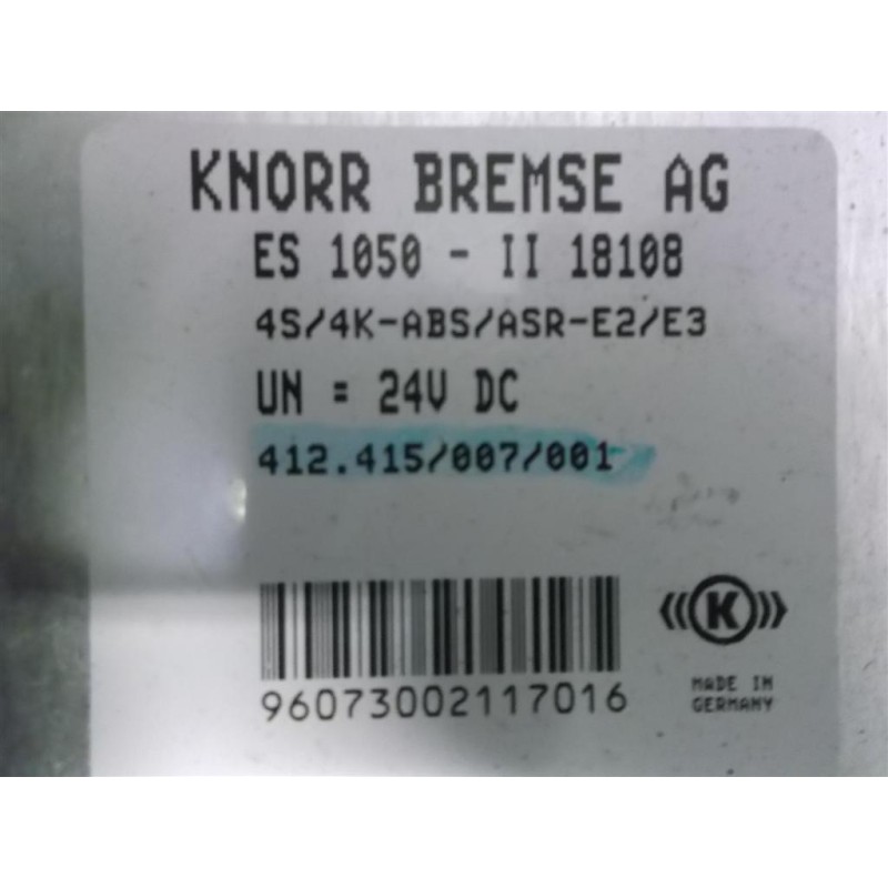 MAN ABS CONTROL UNIT MAN L2000 1993>2000 used