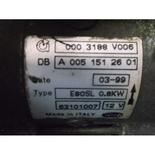 STARTER MOTOR SMART City Coupé e Cabrio 1998>2003 used