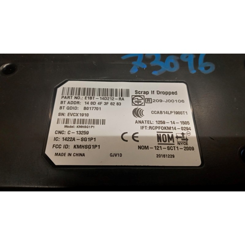 FORD VARIOUS CONTROL UNITS  FORD EcoSport 2013>2017 used