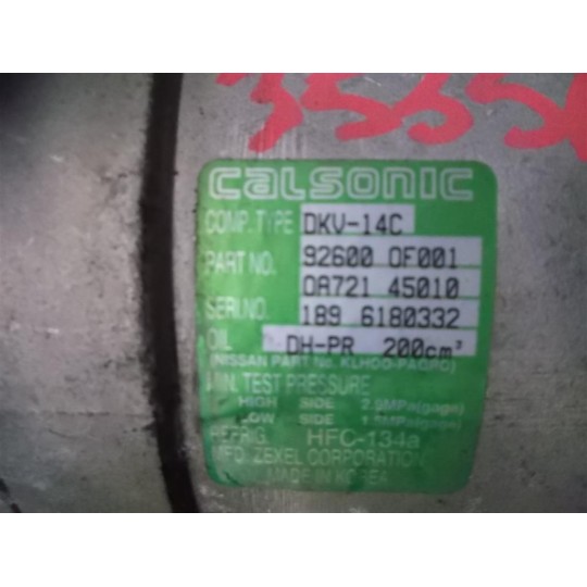 AIR CONDITIONER COMPRESSOR NISSAN Terrano 1999>2003 used