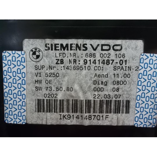 INSTRUMENT PANEL BMW Serie 3 (E90/E91) 2005>2008 used