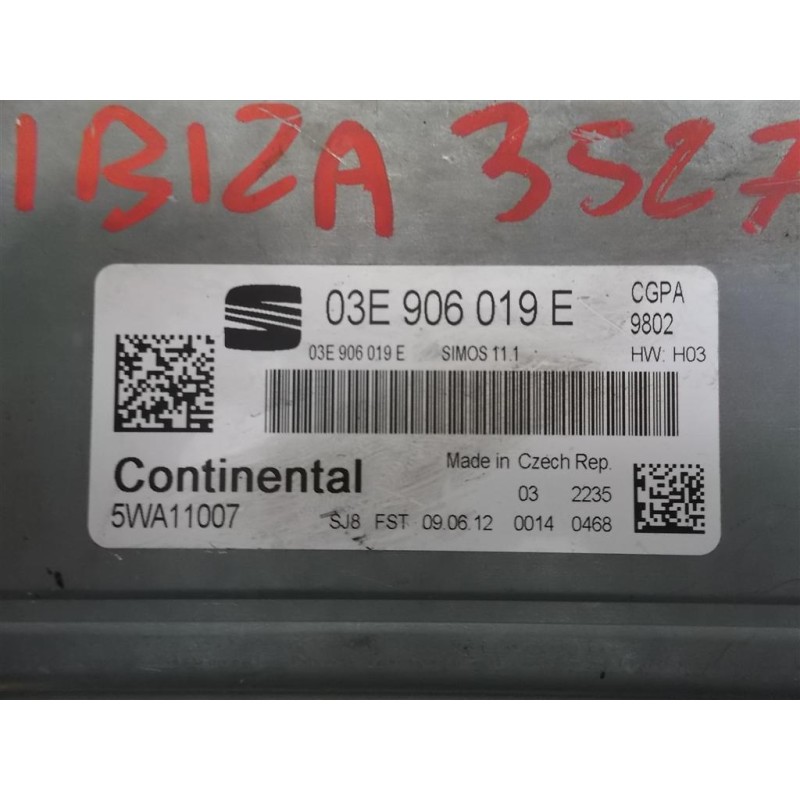 SEAT ENGINE UNIT SEAT Ibiza 2012>2015 used