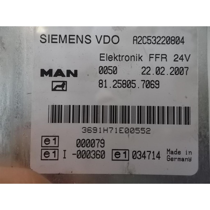 MAN VARIOUS CONTROL UNITS A  MAN TGX  used