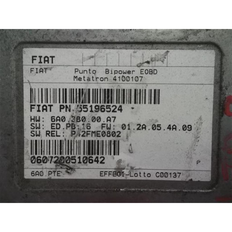 FIAT CENTRALINE VARIE FIAT Punto 2003>2010 usato