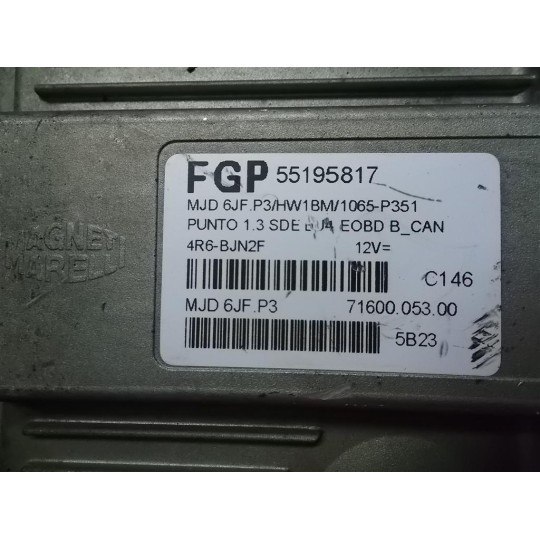 CENTRALINA MOTORE FIAT Punto 2003>2010 usato