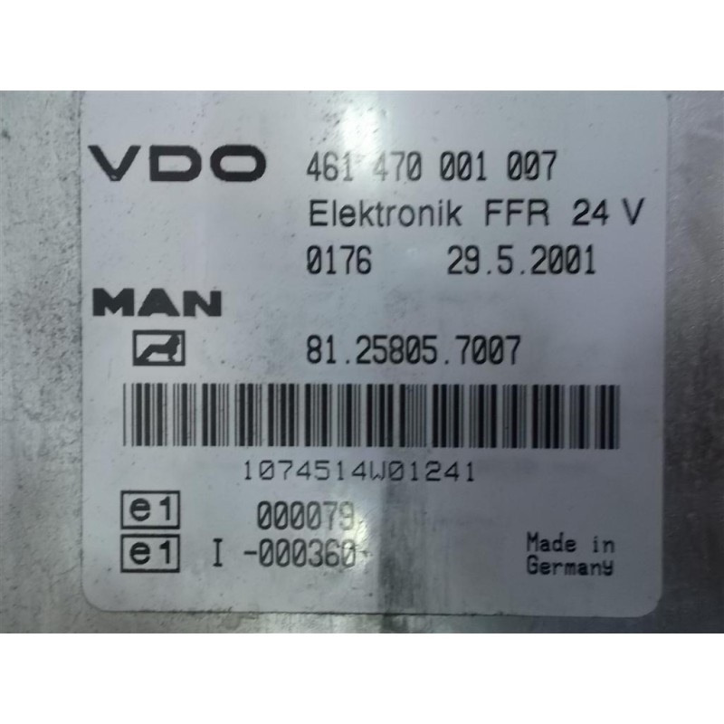 MAN VARIOUS CONTROL UNITS B  MAN TG-A 2000>2007 used