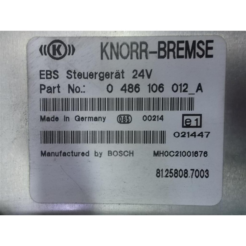 MAN EBS CONTROL UNIT  MAN TG-A 2000>2007 used