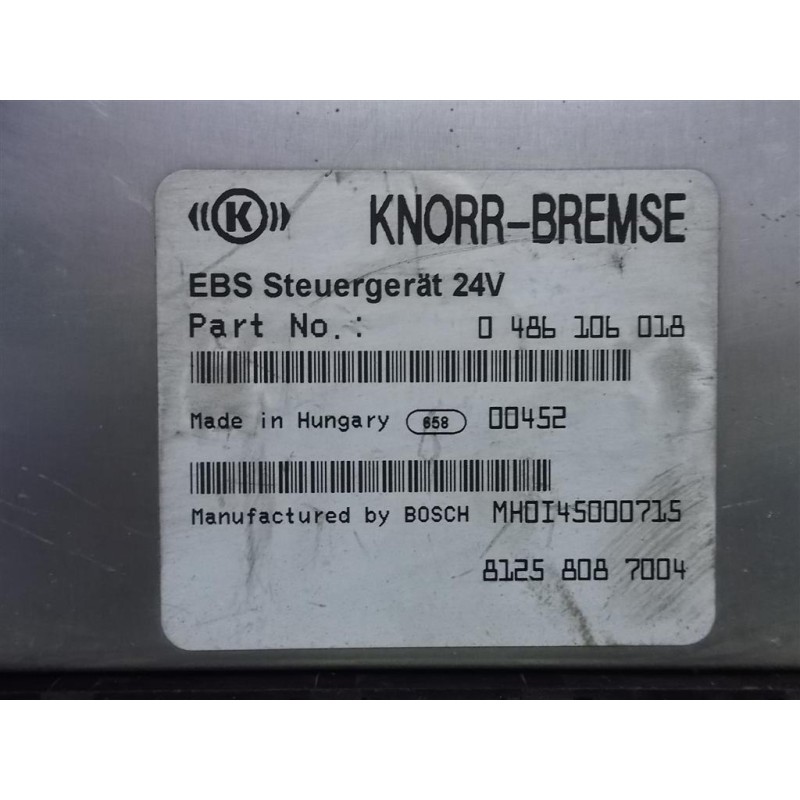 MAN ABS CONTROL UNIT MAN TG-A 2000>2007 used