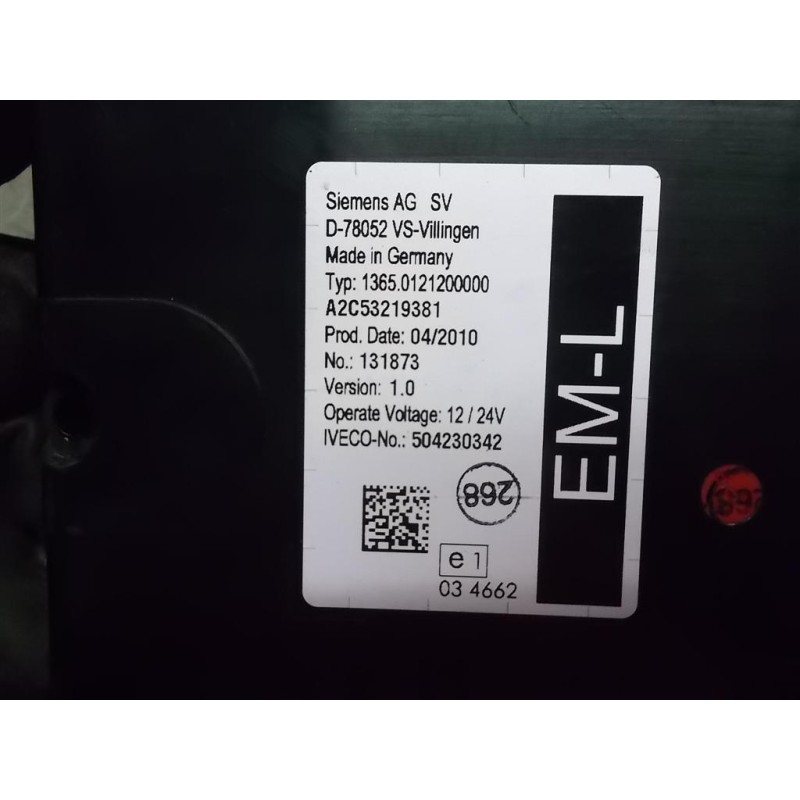 IVECO VARIOUS CONTROL UNITS E  IVECO EUROCARGO 2008>2013 used