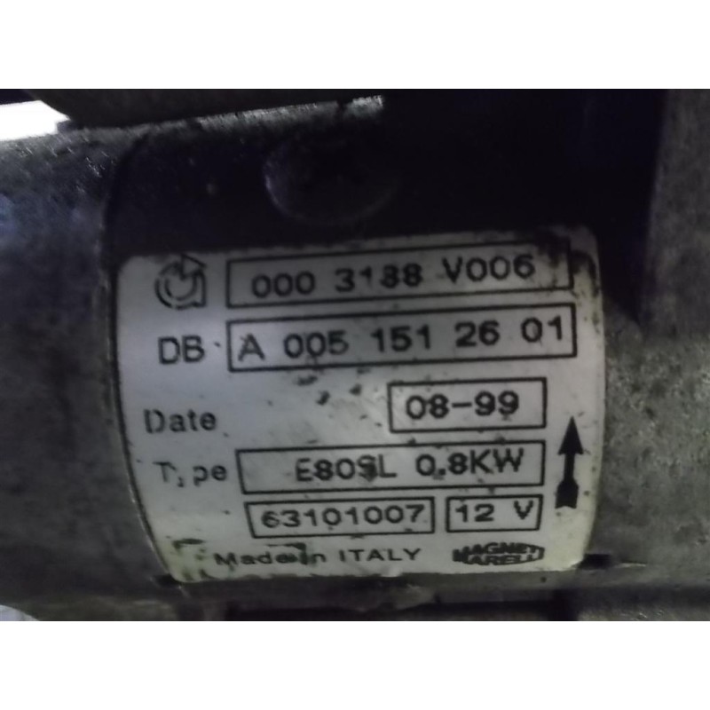 SMART STARTER MOTOR SMART City Coupé e Cabrio 1998>2003 used