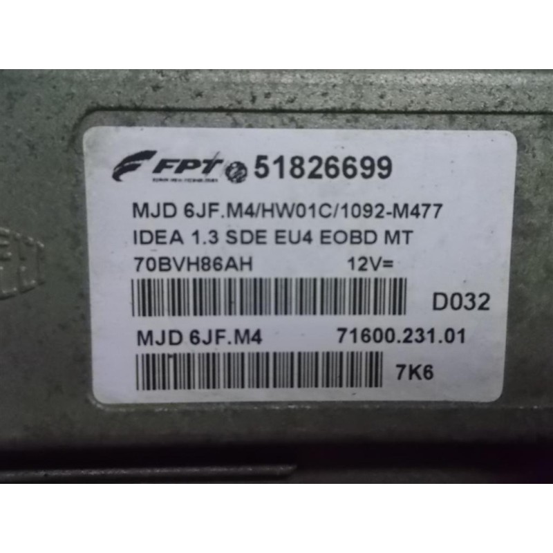 LANCIA ENGINE UNIT LANCIA Musa 2007>2012 used