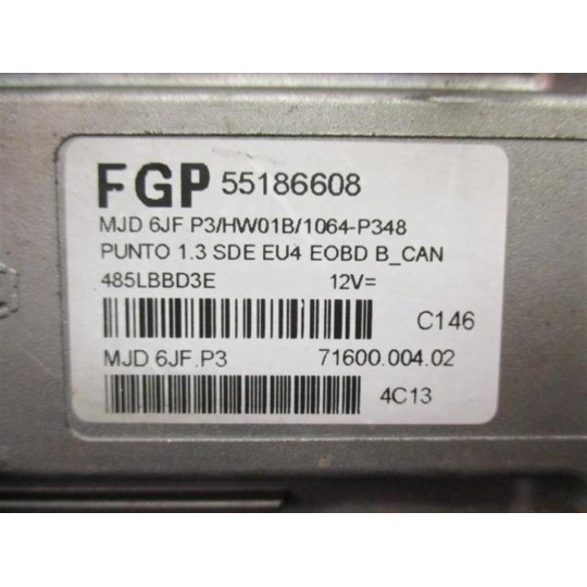 CENTRALINA MOTORE FIAT Punto 2003>2010 usato