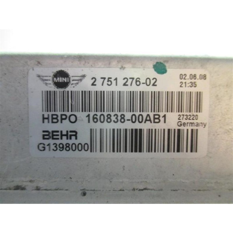 MINI WATER HEAT RADIATOR  MINI R57  Cabrio 2008>2011 used