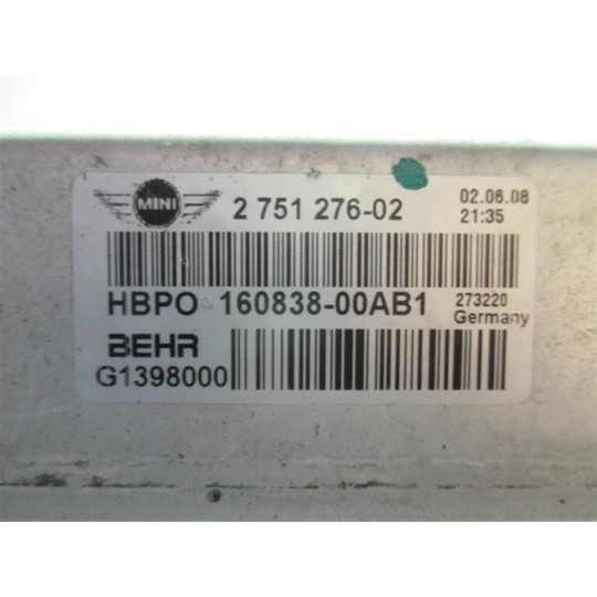 WATER HEAT RADIATOR  MINI R57  Cabrio 2008>2011 used