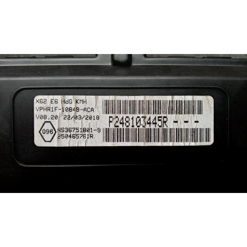 RENAULT van QUADRO STRUMENTI RENAULT van Master 2014>2019 usato