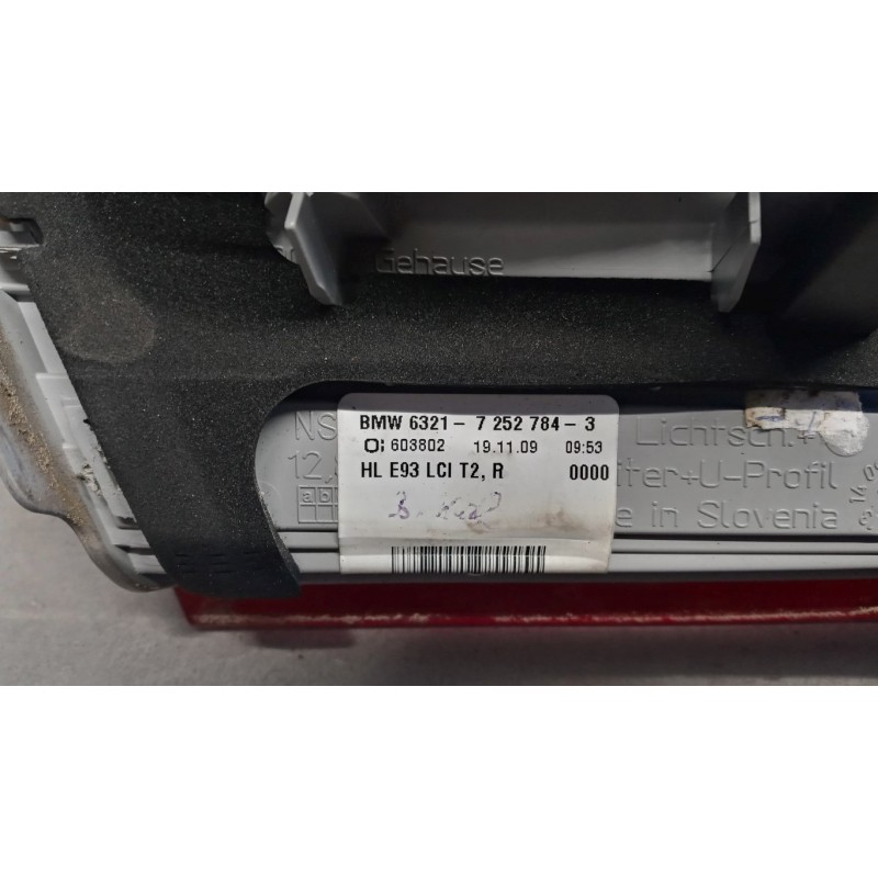 BMW RIGHT REAR LED LIGHT ON BACK BMW Serie 3 (E93) 2006 > used